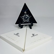 Vintage Swarovski 2001 annuale decorazione natalizia 9445NR200101 fiocco di neve completo ottime condizioni