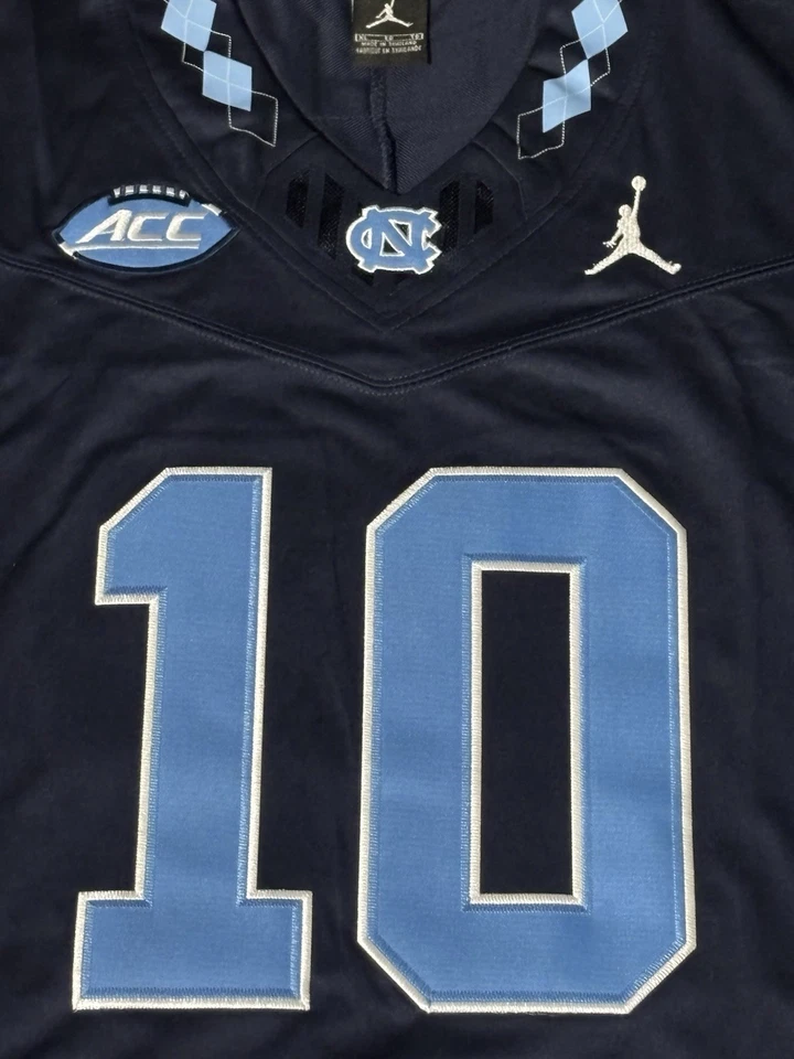 Camiseta Drake Maye #10 North Carolina Tar Heels - ¡Envío rápido! Foto 3 de 4