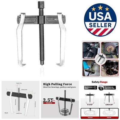 6-inch 2-Jaw Gear Puller - Durable Internal/External Tool for Safe Gear Removal