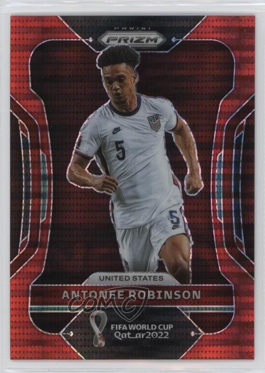 2022 Panini Prizm World Cup Qatar Breakaway Red 24/99 Antonee Robinson #199 07xx