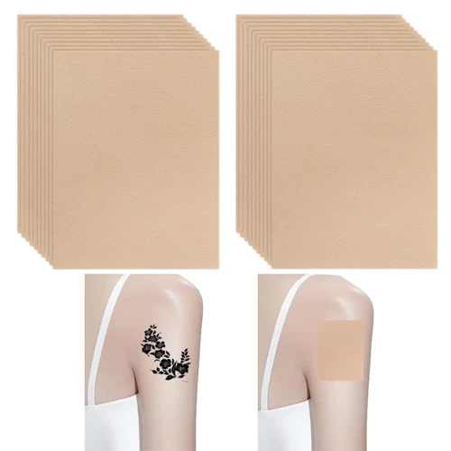 16 Pcs Skin-Friendly Waterproof Breathable Tattoo Cover Stickers for Scars Dark image 2