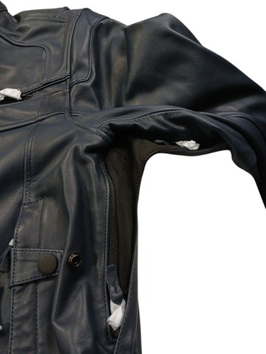 Chaqueta de cuero azul marino Harley-Davidson® XL Capitol Triple Vent System XL para hombre nueva con etiquetas - Imagen 6 de 10
