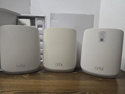 Netgear Orbi RBK763S AX5400 WiFi 6 Tri-Band Mesh System 3-Pack Router Satellites - Image 1 of 4