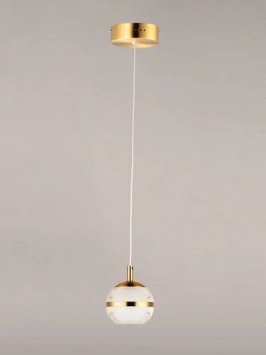 ET2 Swank 4 1/2"W Natural Aged Brass LED Mini Pendant Light - Picture 3 of 5