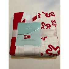 Aden  Anais Red Dream Blanket Four Layer 100 Cotton Muslin Swaddle