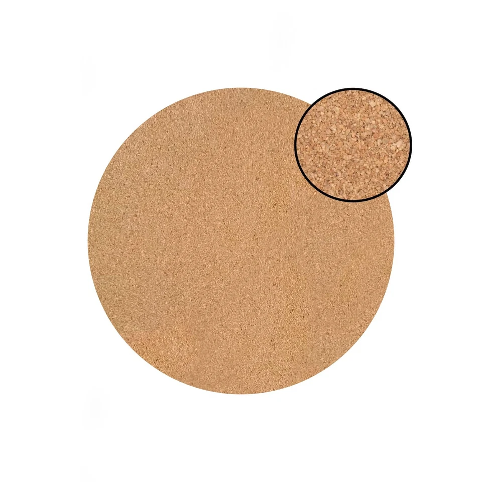 15" X 15" Gold Ivory And Gray Abstract Agglomerated cork Round Placemats - Image 3 of 4