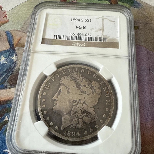 1894-S Morgan Dollar Vg8 NGC