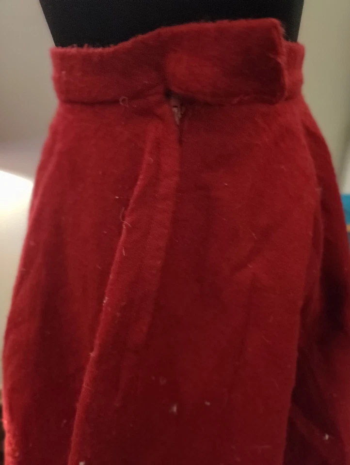 Falda De Colección Años 50 60 Círculo Columpio Rockabilly Pinup Bombshell Retro Caniche Perro Roja Foto 3 de 4