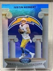 2025 Panini Certified Football Mirror Blue Justin Herbert #FFO-JHT