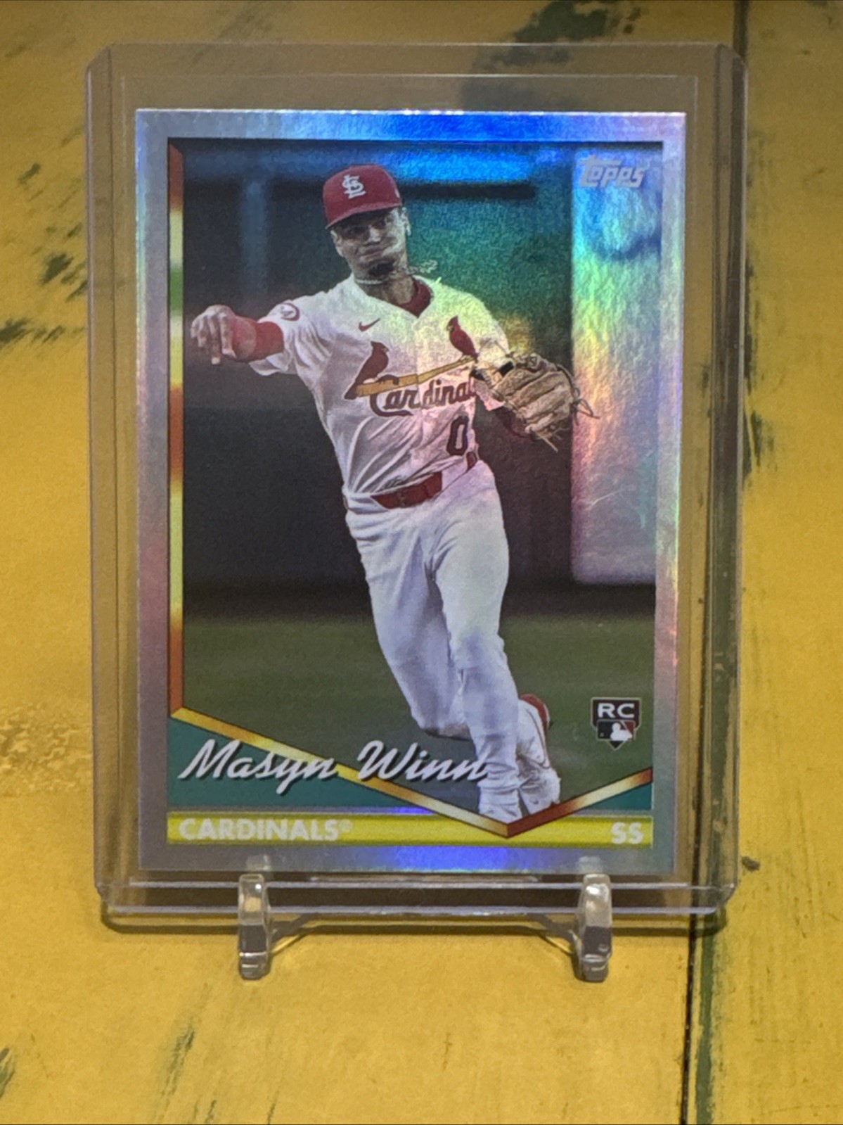 2024 Topps Archives Masyn Winn 090/199 Rainbow Foil 204 Rookie Card RC Cardinals