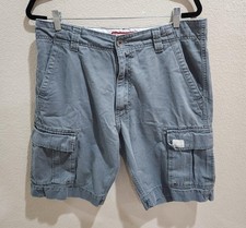 Levi's Mens Y2K Cargo Shorts Size 34 Cotton Casual Work 10" Inseam Retro Gray