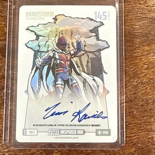 Bo Jackson Battle Arena Rainestorm Tim Raines Inspired Ink Steel Auto #TRA-7