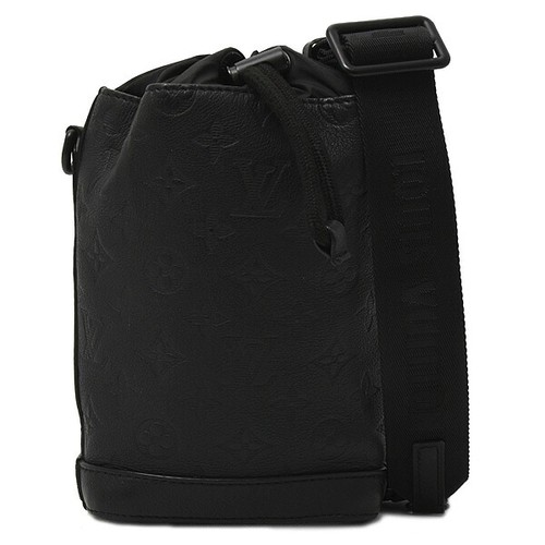 Louis Vuitton Monogram Shadow Noe Sling Shoulder Body Bag M82248 Black Pre-owned