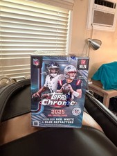 2025 Topps Chrome NFL Football Value Blaster Box Factory Sealed