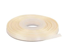 Ivory Double Face Satin Ribbon, 1/4 Wide, 25 Yards, 810, Gift Wrap, Crafts