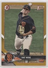 2018 Bowman Draft Gold 3/50 Jake Wong #BD-55 pd6