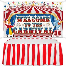 Large Carnival Circus Party Decorations 71 x 43 Inch for Circus Theme Party