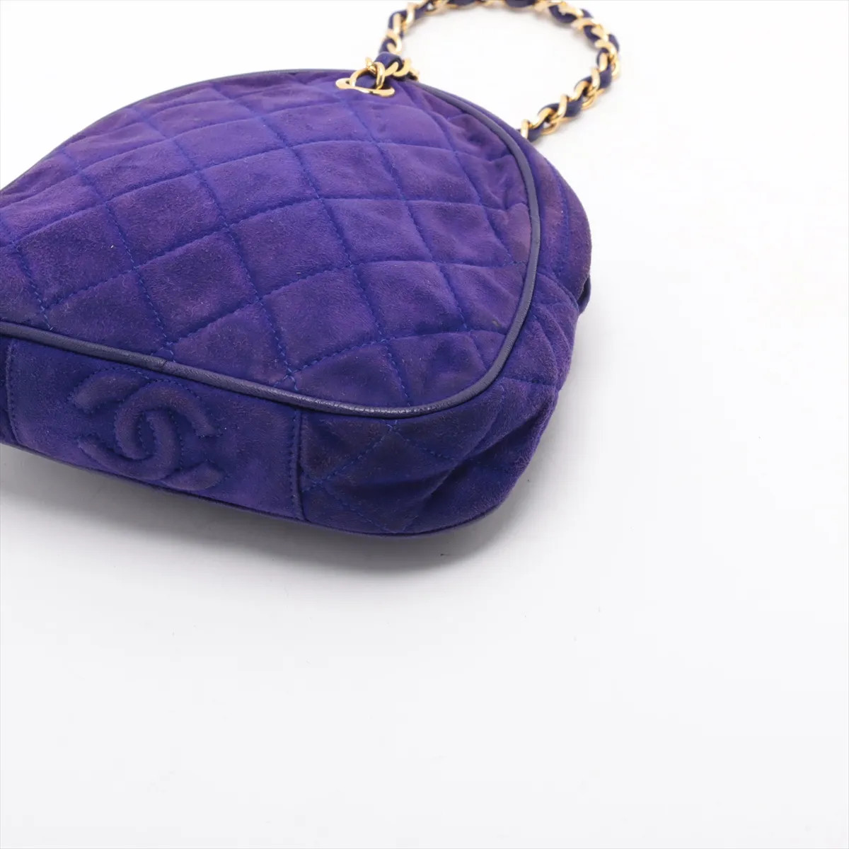 Chanel Matelasse Suede Chain handbag Purple Gold Metal Fittings 1XXXXXX thumbnail 3