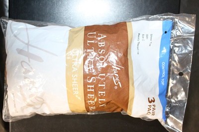 Hanes Absolutely Ultra Sheer Pantyhose 3-Pack  Barely There C Slightly Imperfect