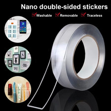 2cm 100cm Transparent Washable Nano Double Sided Adhesive Tape Roll Reusable