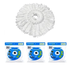 3-Pack Spin Mop Replacement Head - Spin Mop Refill Microfiber - 360 Mop Head ...