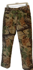 Cabelas Pants Mens Size 32 Camo Realtree Cargo Insulated Dupont Thermolite Plus