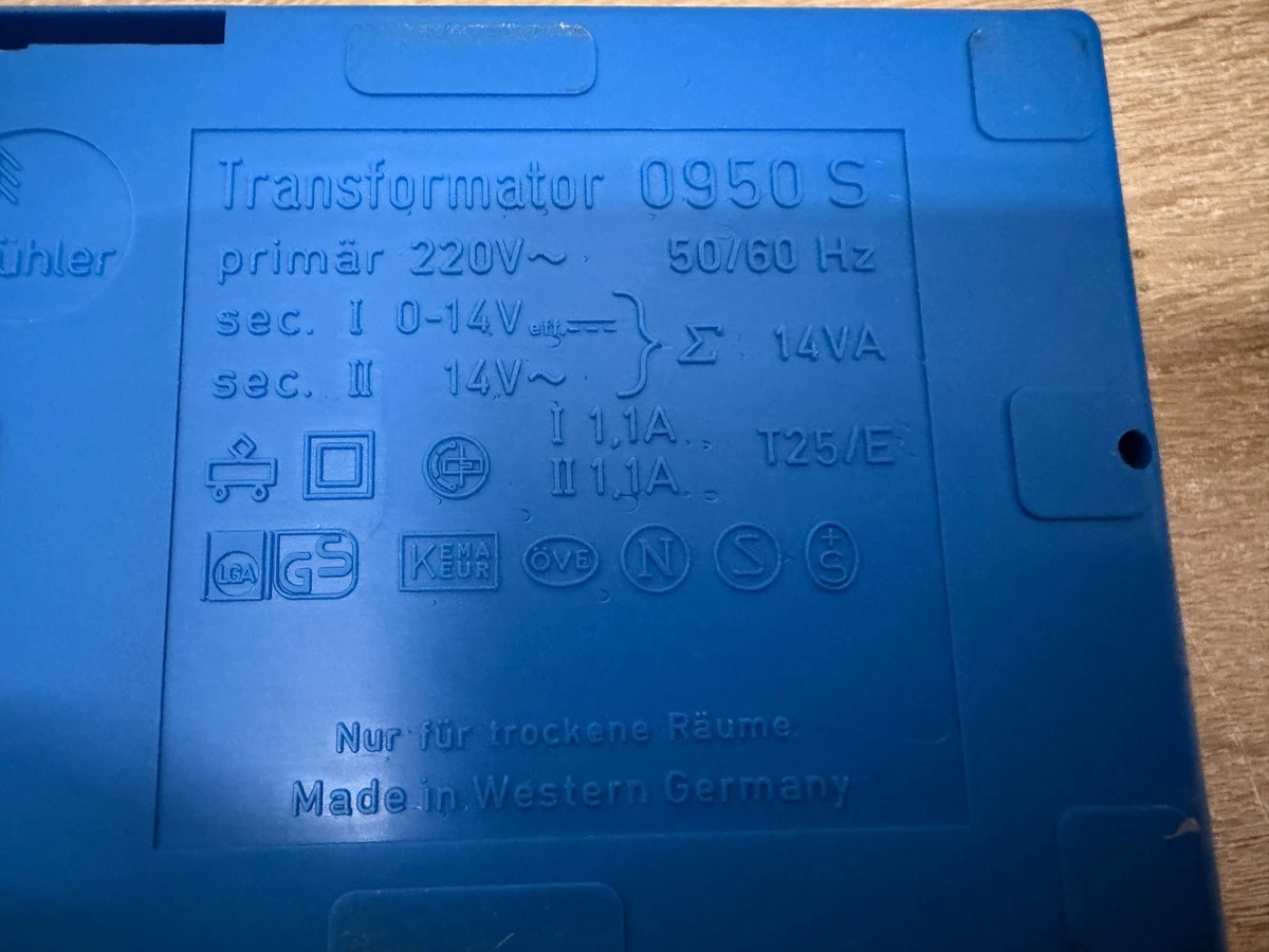 Roco 0950S Transformador Analógico Función Completa En Buen Estado En OVP H0 CC