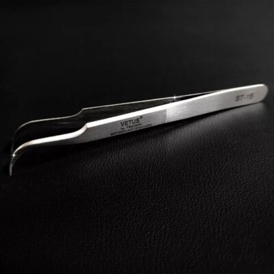 Curved No. 7 Type Precision Anti Magnetic Tweezers (ST-15) For watchmaker repair