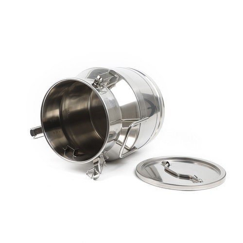 20L/ 5.25Gallon Stainless Steel Milk Can Wine Pail Bucket Tote Jug Rice Storage - Picture 7 of 11