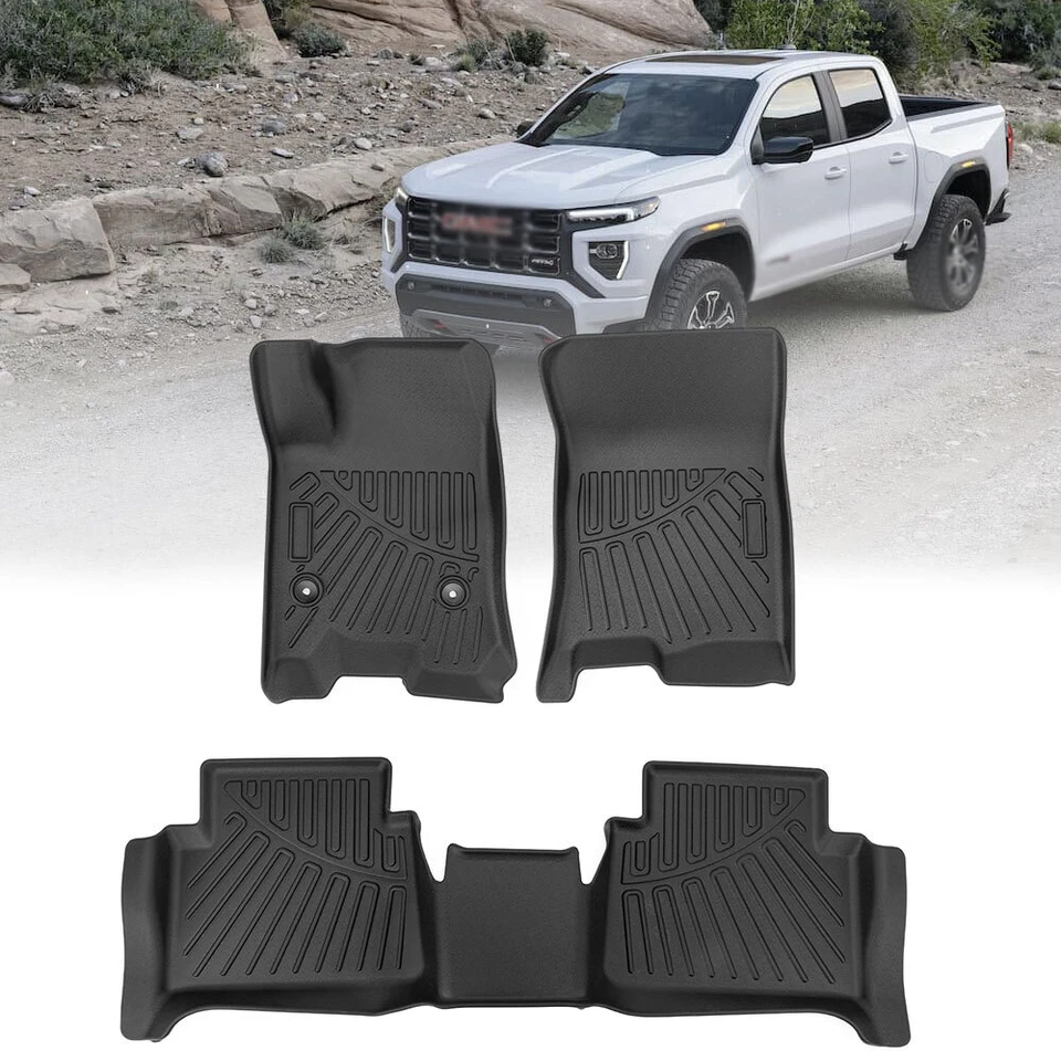 Floor Mats For Chevrolet Chevy Colorado 2023-2025 2026 & GMC Canyon 2023-2026 - Изображение 2 из 4