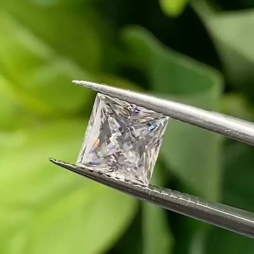 Excellent D Color Princess Cut 0.3-10ctVVS1 Loose Moissanite - Picture 2 of 11