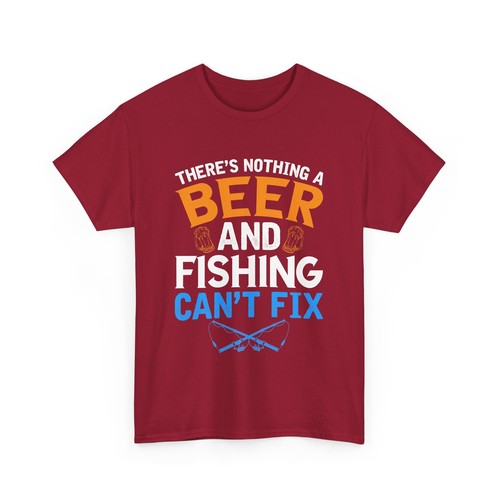 Camiseta Cerveza Beber Cerveza Unisex Algodón Pesado 'Nada Puede Arreglar' - Imagen 5 de 83
