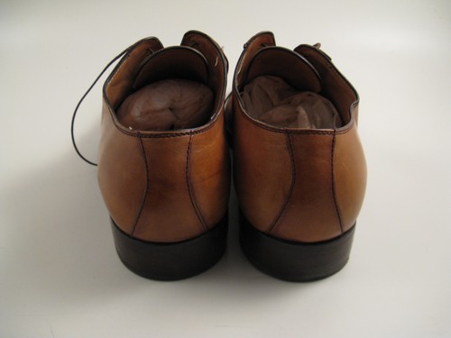 SCARPE SUTOR MANTELLASSI TG. 43 PELLE MARRONE CASTAGNA MOCASSINO STRINGATO UOMO - Picture 6 of 10