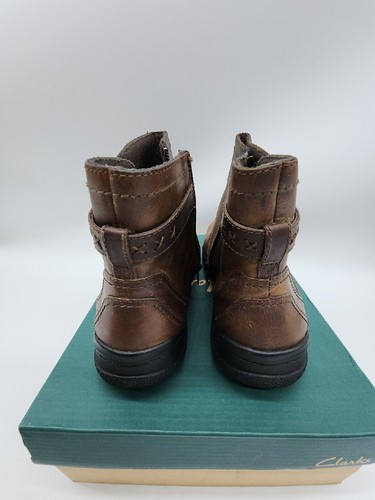 Clarks Collection Damen 9,5 M Gefütterte Lederstiefel Braun Leder Stiefeletten - Bild 6 von 9