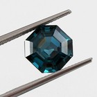AAA Pierre Précieuse Tourmaline Indicolite Bleu Vert Taillée Asscher 8x8 MM