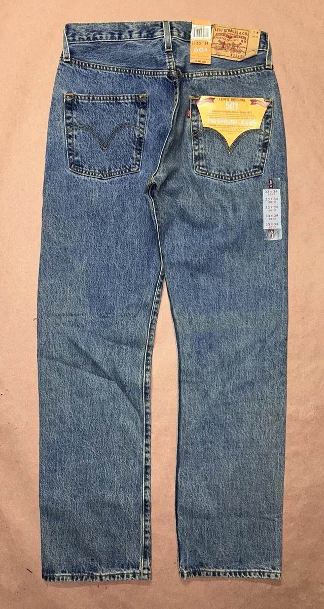 Vintage Levis 501 Pre-Shrunk, Rare Deadstock, New With Tag Vintage Levis 501 Pre-Shrunk, Rare Deadstock, New With Tag