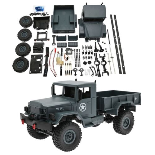 WPL B14 BLUE RC Military Truck Kits 4WD 1/16 Off-road Crawler Car Toy Kids DIY - Picture 1 of 7