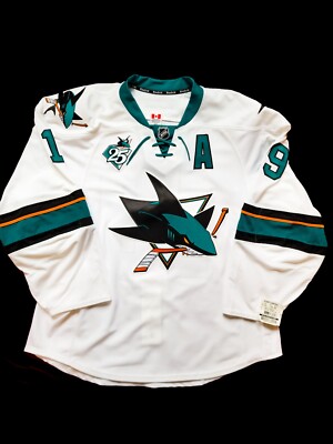 Joe Thornton San Jose Sharks Team Issued Reebok Edge Jersey 25th size  58 NEW