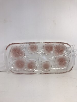 Mikasa Studio Nova 15 1/2” Canape Serving Platter Tray Pink