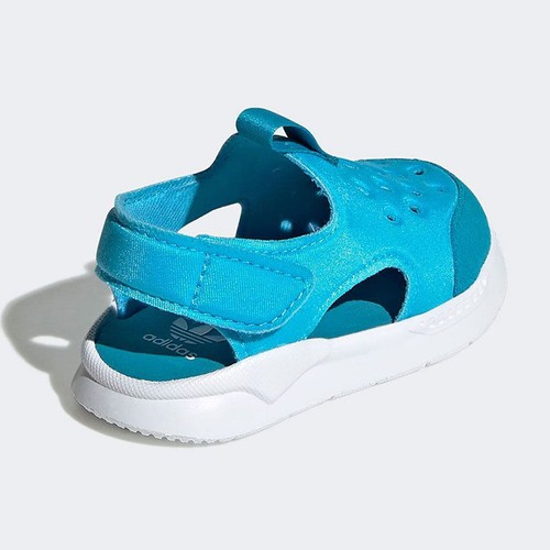 adidas Originals Baby Kinder 360 Sandale Badeschuhe Urlaub Jungen Adilette Blau - Bild 5 von 7