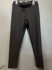 NWT Old Navy Girls Leggings Pants Black Sparkly Size M8