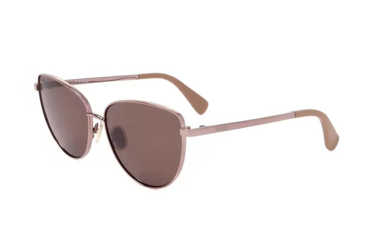 MAXMARA キャットアイサングラス MM0053 38F MAX MARA DESIGN3 MM0053 38E Brown Cat Eye Metal Sunglasses