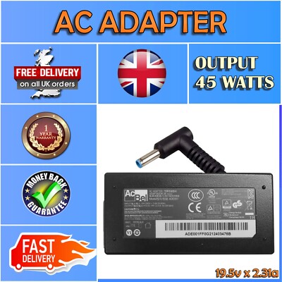 45W LAPTOP NETZTEIL LADEGERÄT FÜR HP SPLIT 13-G190LA X2 E2B88LA BLAU PIN