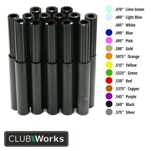 Premium graphite shaft extension/extender - Extends up to 3 inches - 14 sizes