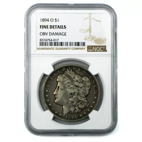 1894-O New Orleans Fine Details Obv Damage NGC | Silver Morgan Dollar - $1
