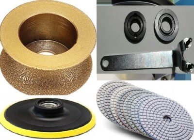 3/4'' Full Bullnose Router Bit 5'' stone travertine quartz concrete polishing pad