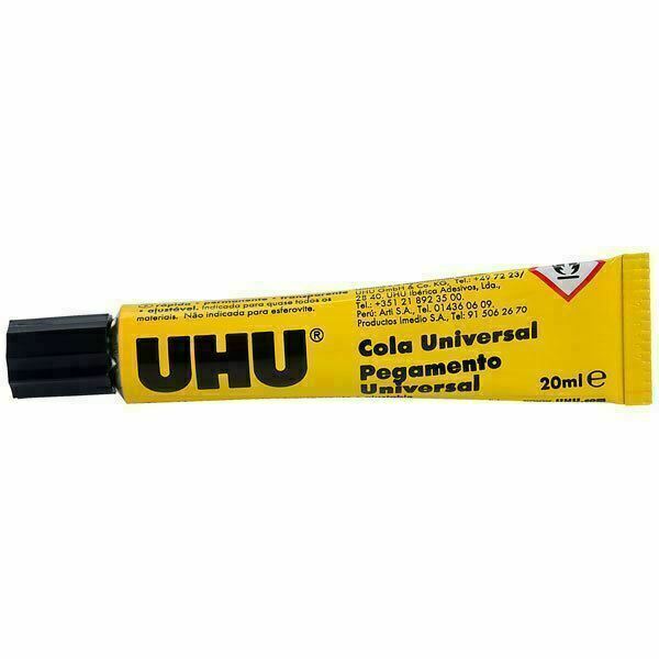 UHU All Purpose Adhesive Crystal Clear Resin 20ml Tube For Crafts Repair