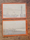 2 Antique Photo Lake Constance & Surroundings Lindau 1882 Otto von Zabuesnig
