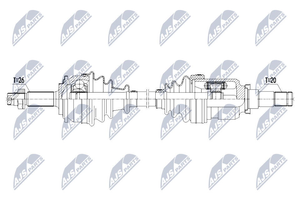 NPW-TY-119 NTY Drive Shaft for TOYOTA