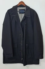 #283 Faconnable FACORAIN Lightweight Wool Car Coat Size L  $995 retail